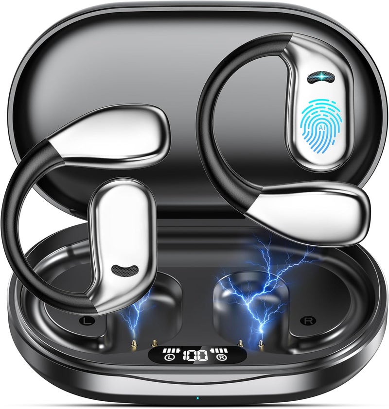 Merryking AI Language Translator Earbuds, OWS Real-Time 3-in-1 Translation Earbuds 169 Languages & Accents, Translation Device for Travel Business Learning, Black - Image 1